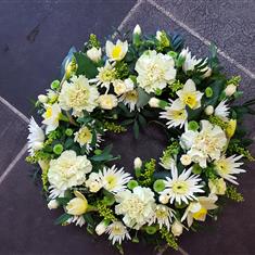 Lemon and White Wreath